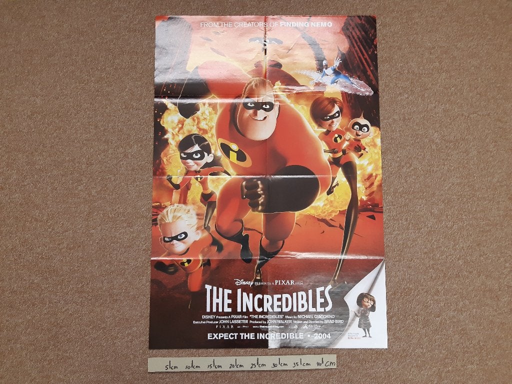 Poster The Incredibles Hitkrant 2004 A1 55x80 cm Ali B, Rechthoekig Staand, Ophalen of Verzenden, Zo goed als nieuw, A1 t/m A3