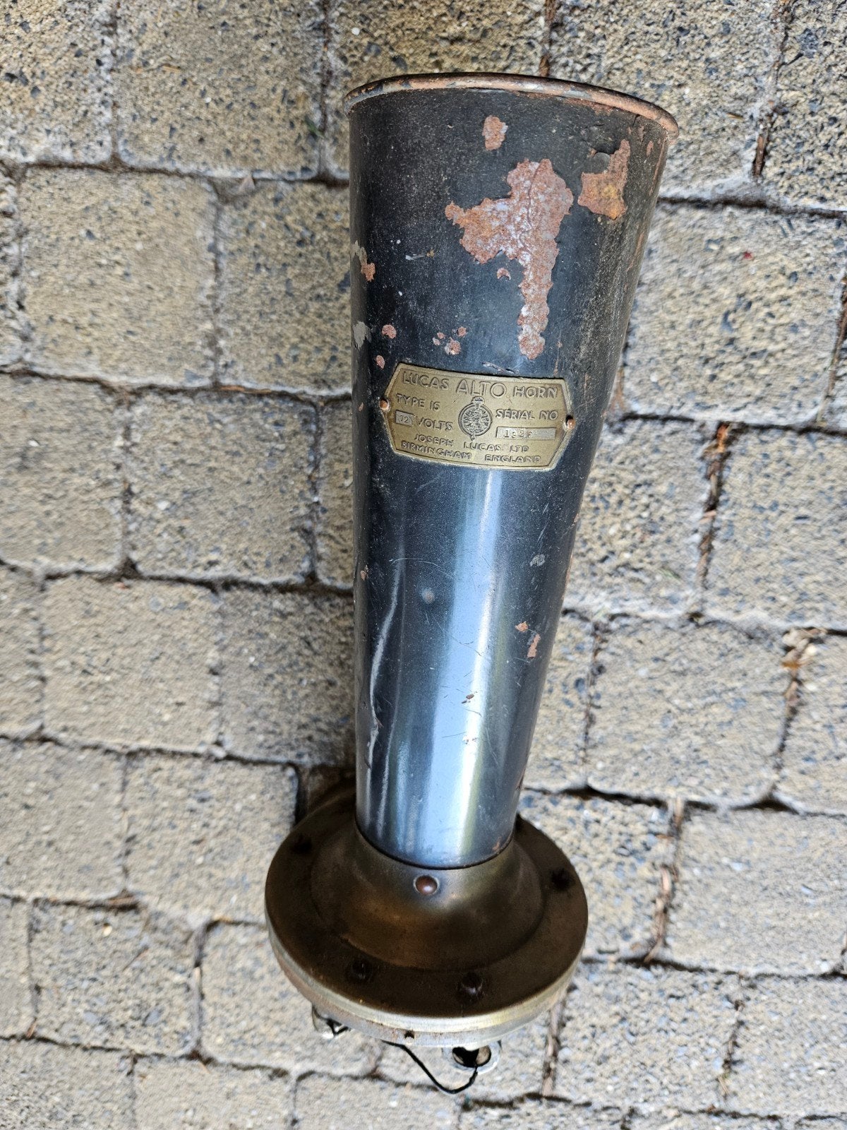 antieke auto hoorn Lucas Alto horn 1920, Ophalen of Verzenden, Gebruikt