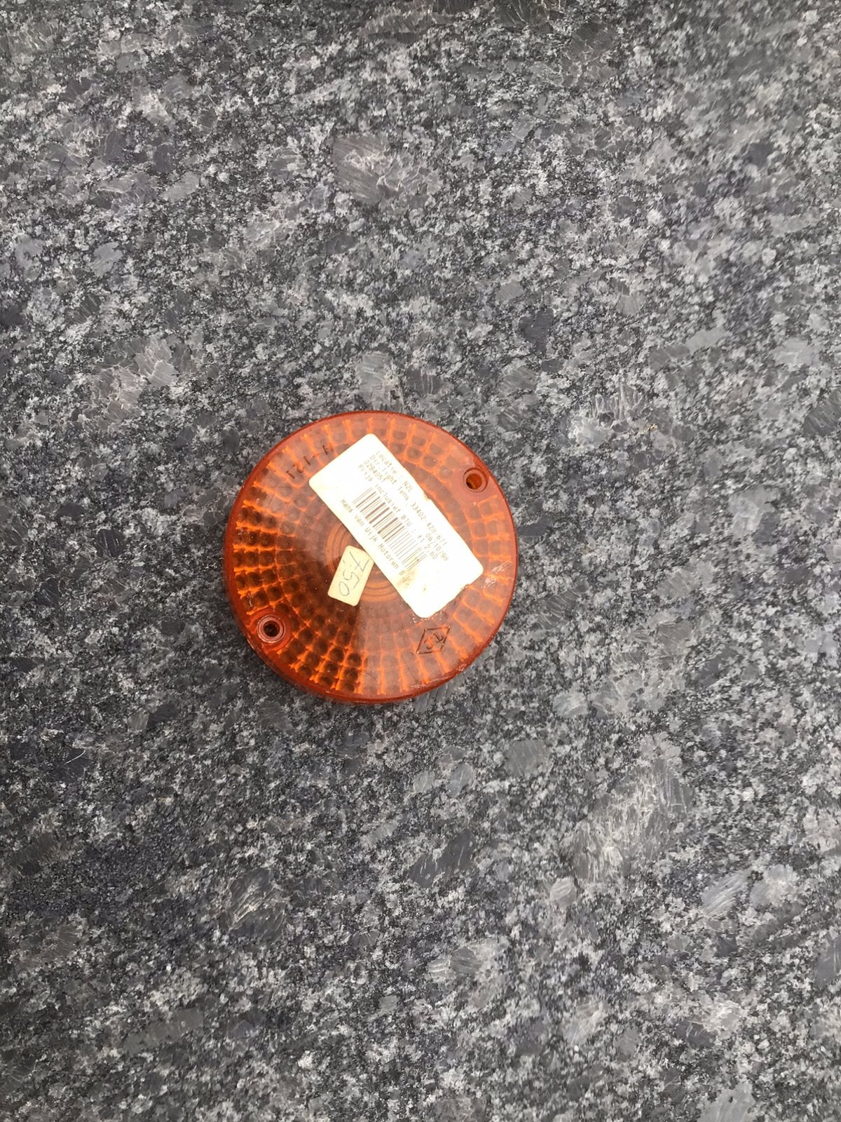 Glas richtingaanwijzer / knipperlicht 90 mm, Motoren, Ophalen of Verzenden, Nieuw