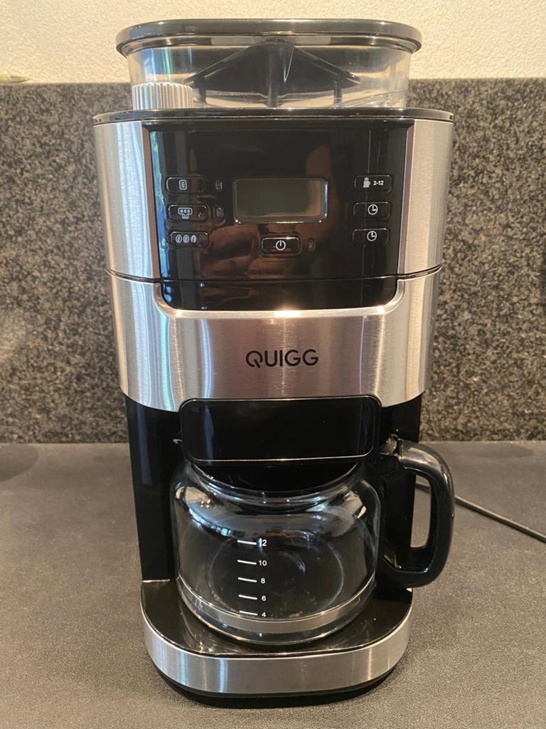 Quigg Koffiezetapparaat met ingebouwde bonenmaler, Witgoed en Apparatuur, Koffiezetapparaten, Ophalen, 10 kopjes of meer, Koffiemachine