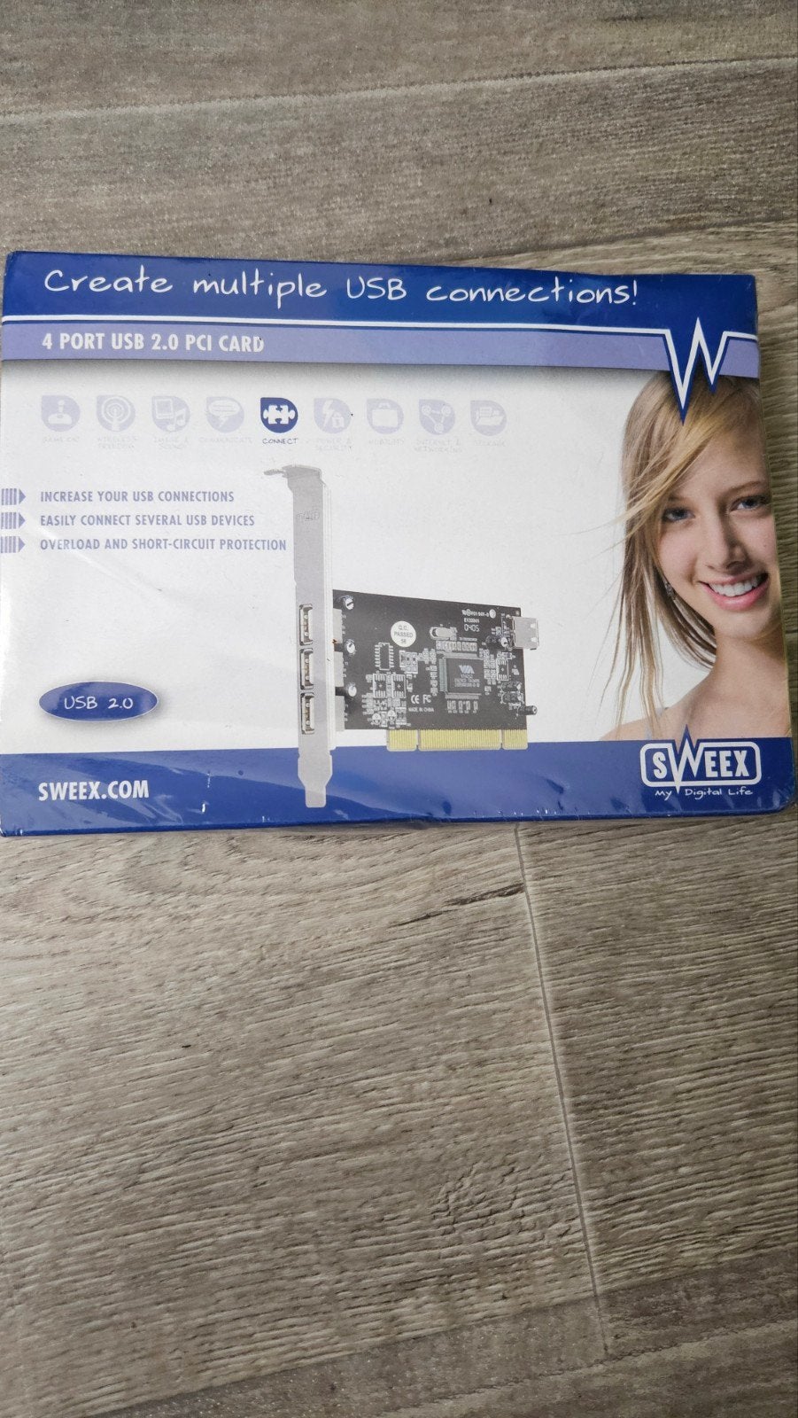 4 PORT USB 2.0 PCI CARD, Ophalen of Verzenden, Nieuw