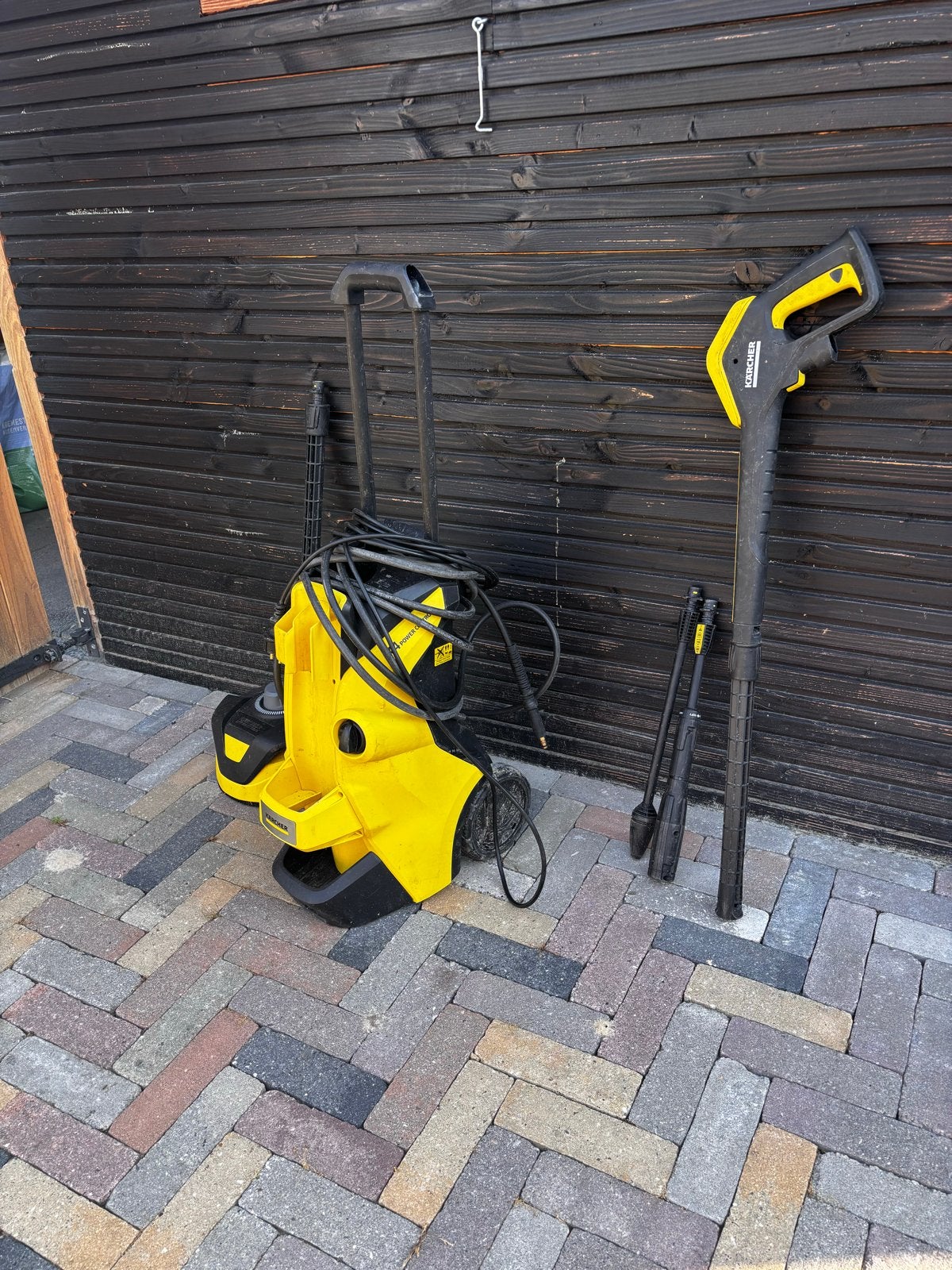 Kärcher K4 Power Control Hogedrukreiniger met Terrasreiniger, Ophalen, Gebruikt, Elektrisch, Met regelbare waterdruk