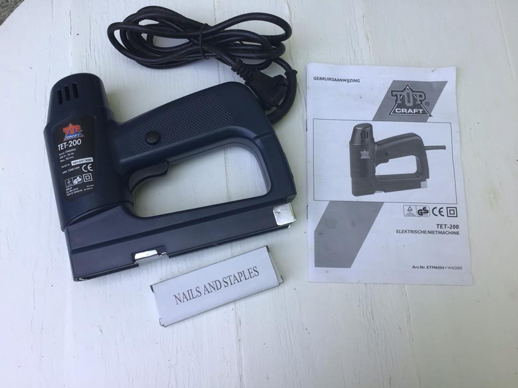 Top Craft TET-200 elektr. nietmachine - Zo goed als nieuw., Ophalen of Verzenden, Zo goed als nieuw