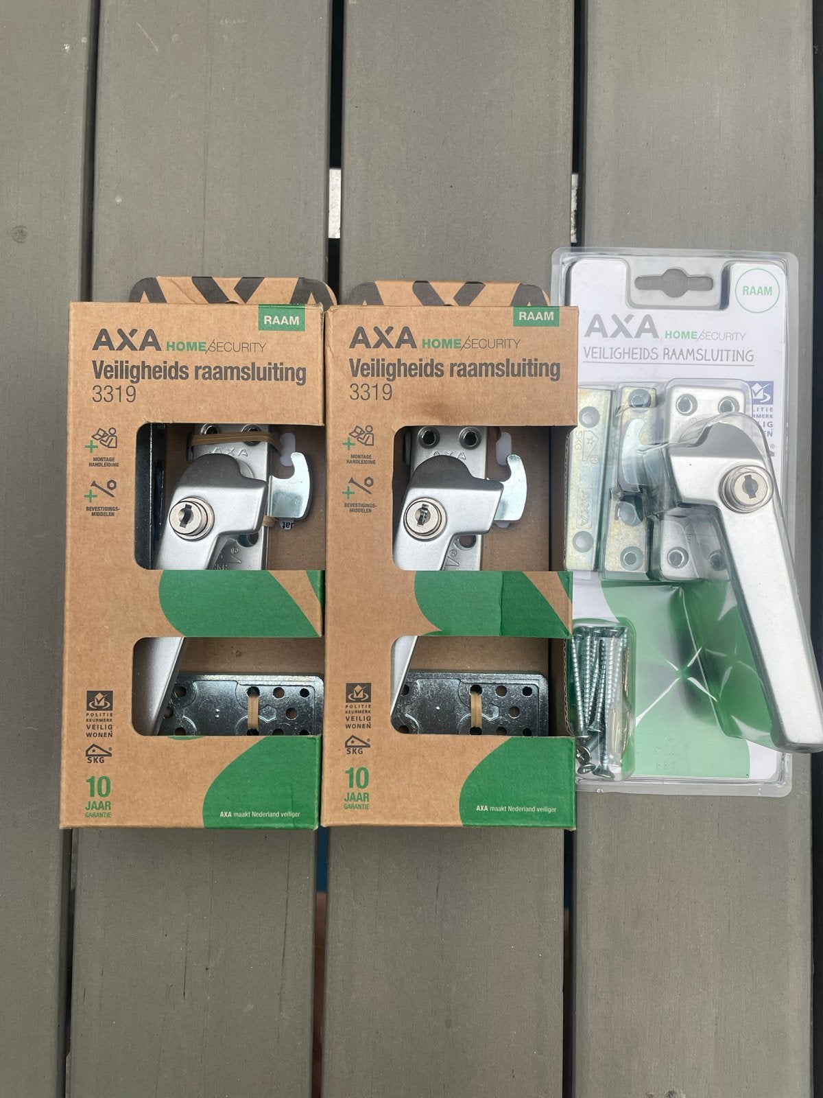 AXA Veiligheids raamsluiting 3319 - Nieuw, Ophalen of Verzenden, Nieuw, Overige materialen, Schuif of Grendel
