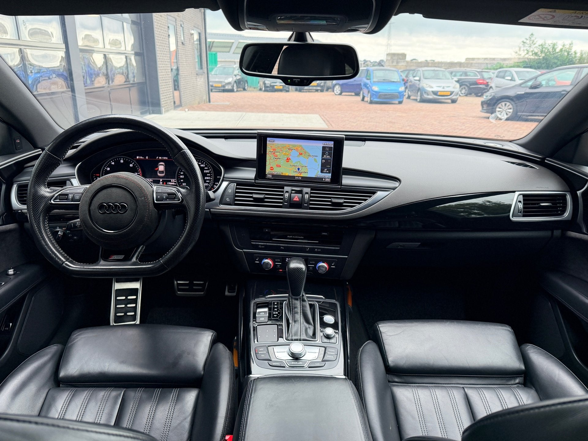 Audi A7 Sportback 1.8 TFSI Pro Line S | Leer | Navi | Clima, Gebruikt, 4 stoelen, Zwart, Bedrijf