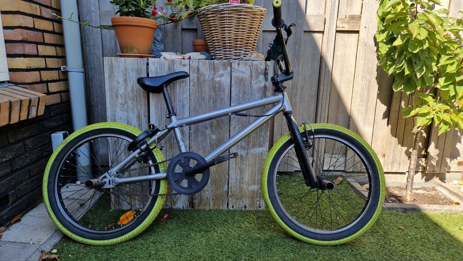 crossfiets Btwin Wipe 20 inch in prima staat, Ophalen, Gebruikt, Staal, Velgrem