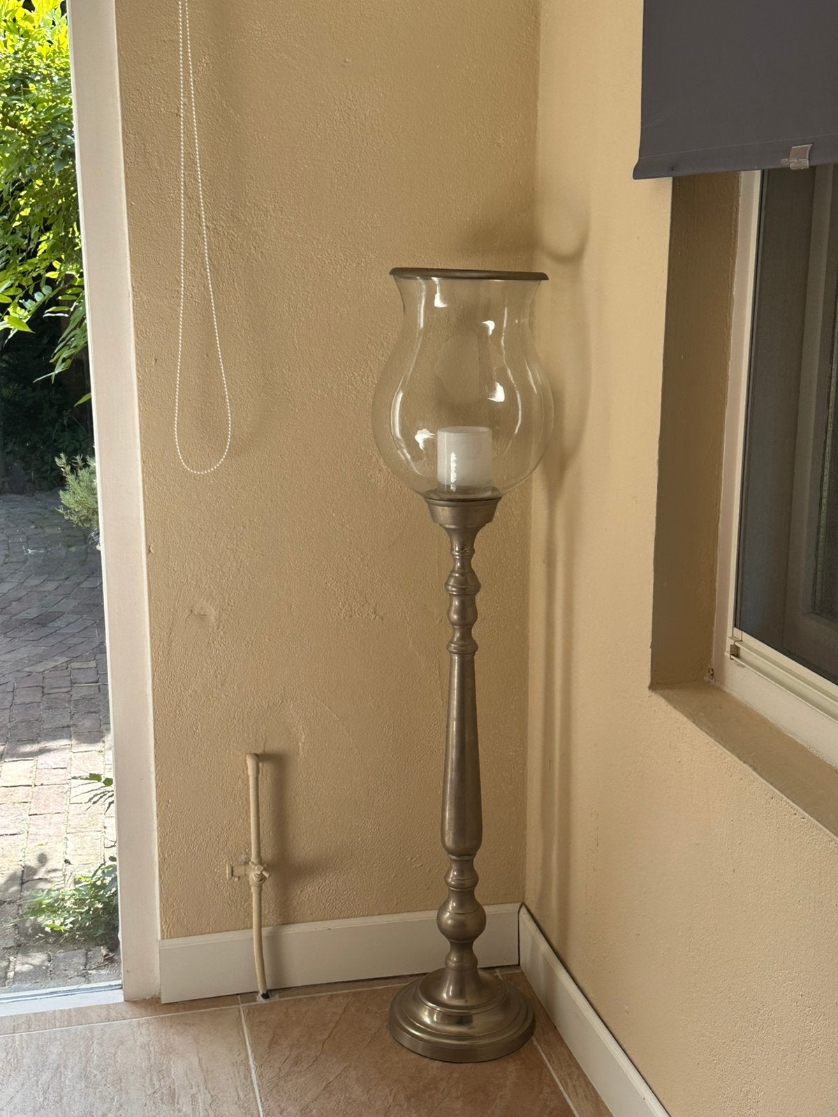 Supermooi Windlicht GROOT 132cm glas ophalen, Ophalen, Gebruikt
