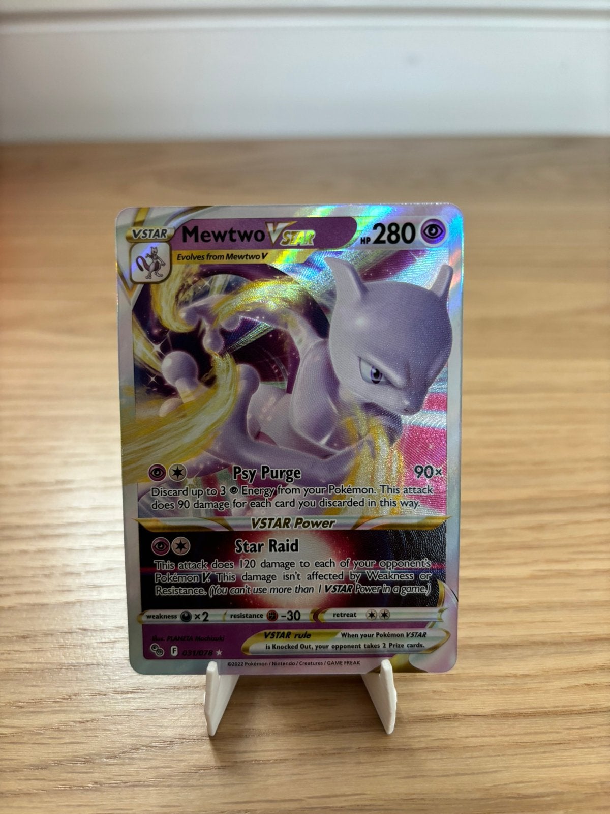 Mewtwo VSTAR (PGO 031) Pokémon GO, Ophalen of Verzenden, Zo goed als nieuw