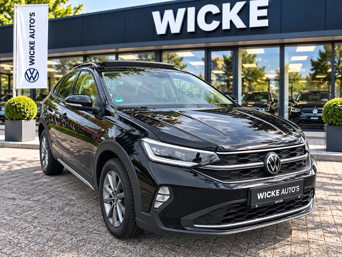Volkswagen Taigo 1.5 TSI Style DSG Panorama Navi IQ Led Virt, Dealer onderhouden, Zwart, 150 pk, Leder en Stof