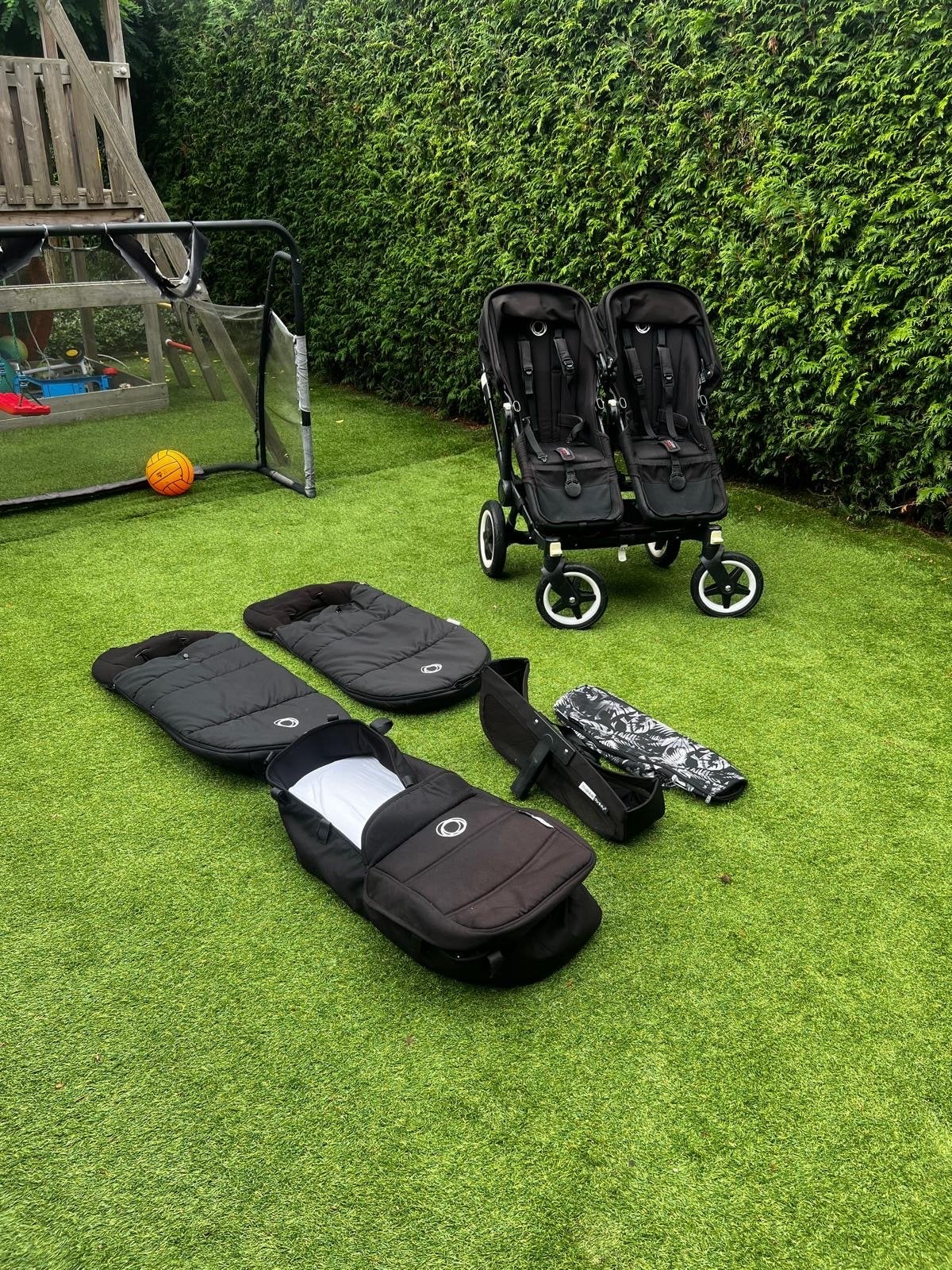 Bugaboo Donkey 2 Duo kinderwagen met accessoires, Ophalen, Gebruikt, Combiwagen, Duowagen