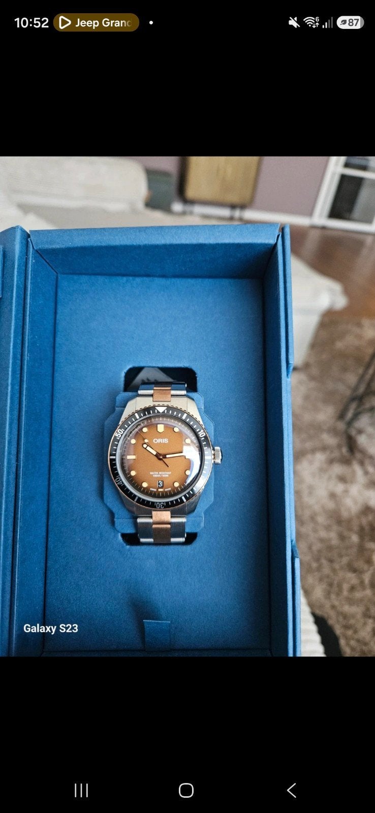 oris sixty-five diver brons/steel, Ophalen of Verzenden, Zo goed als nieuw, Staal, Overige merken