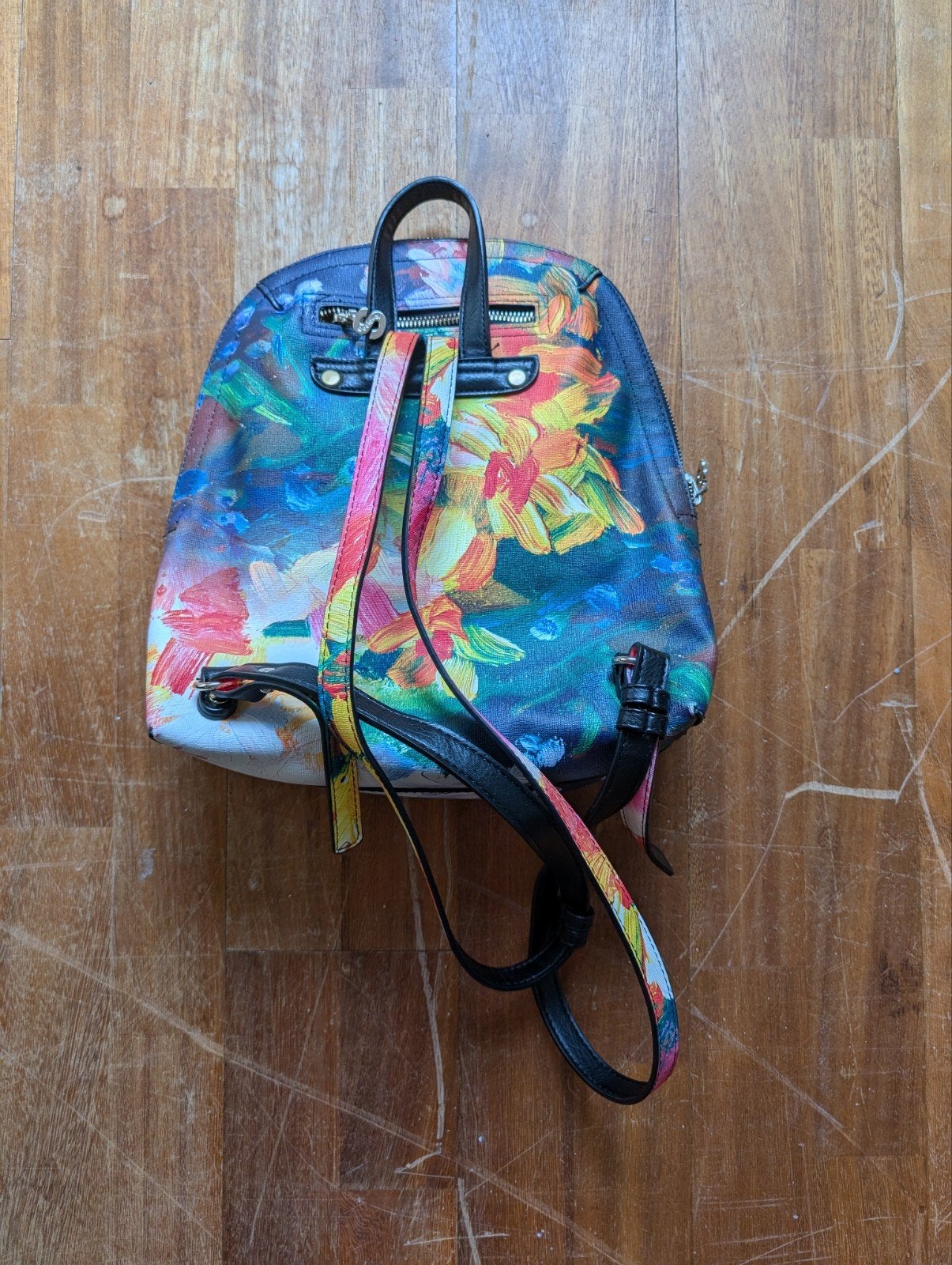 Kleurrijke rugzak Desigual met bloemenprint  nieuw, Overige merken, 25 tot 40 cm, Nieuw, Ophalen of Verzenden