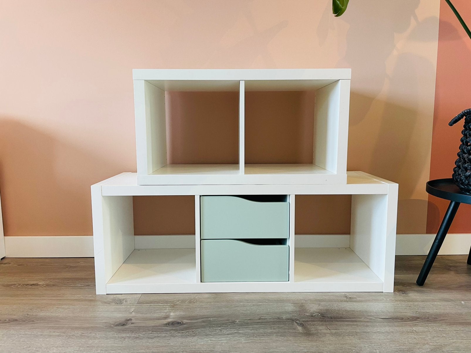 Ikea Kallax kasten met lade-inzet, Huis en Inrichting, Ophalen, Gebruikt, Minder dan 150 cm, Minder dan 100 cm
