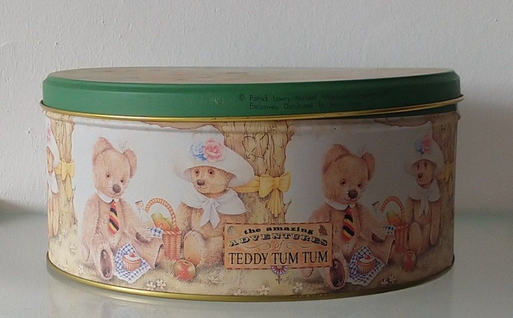 snoepblik Teddy Tum Tum, leeg,  volgnr 15, Verzamelen, Ophalen of Verzenden, Gebruikt, Overige, Overige merken