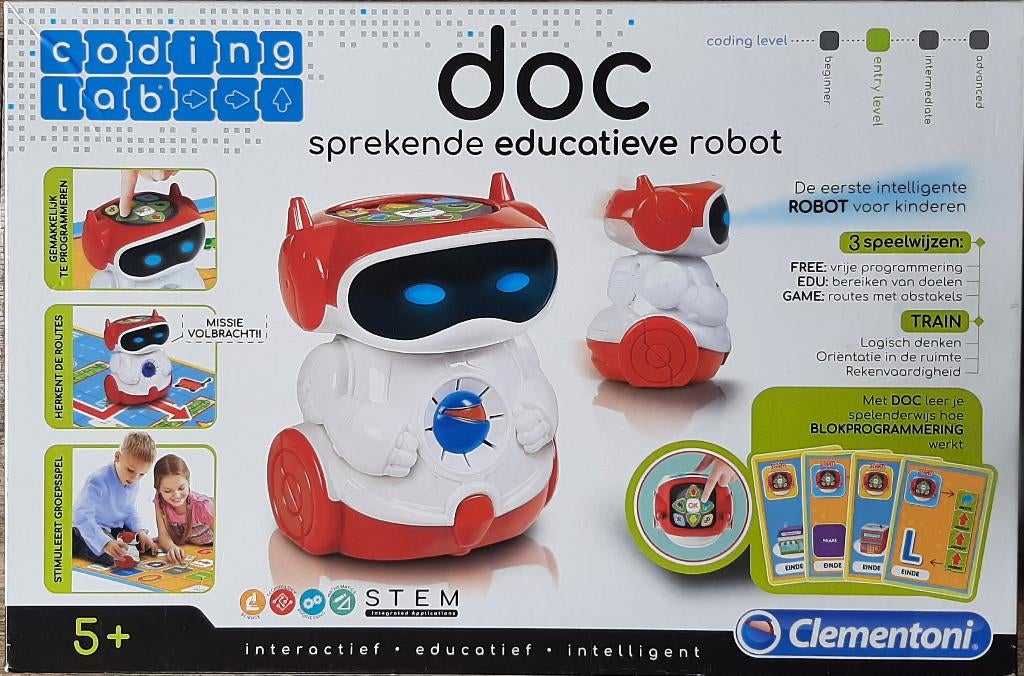 Sprekende educativeve robot DOC, Kinderen en Baby's, Speelgoed | Educatief en Creatief, Ophalen, Zo goed als nieuw, Puzzelen, Met licht