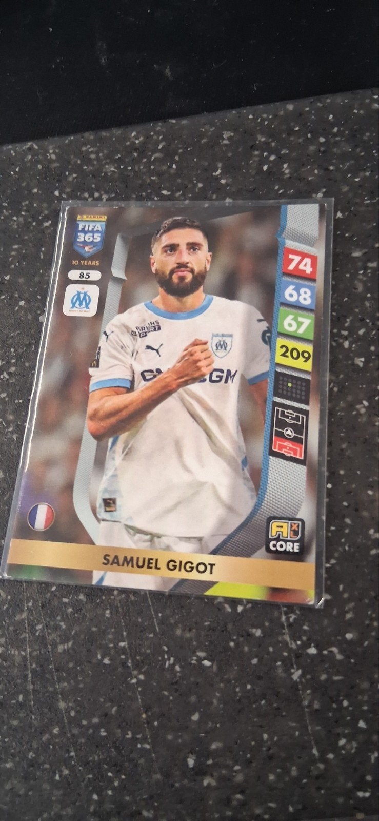 Panini FIFA 365 Samuel Gigot Voetbalkaart, Ophalen of Verzenden, Zo goed als nieuw, Buitenlandse clubs, Spelerskaart