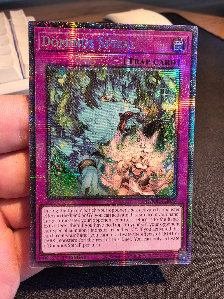 3x Dominus Spiral (DOOD-EN079, Starlight Rare), Ophalen of Verzenden, Zo goed als nieuw, Meerdere kaarten, Foil