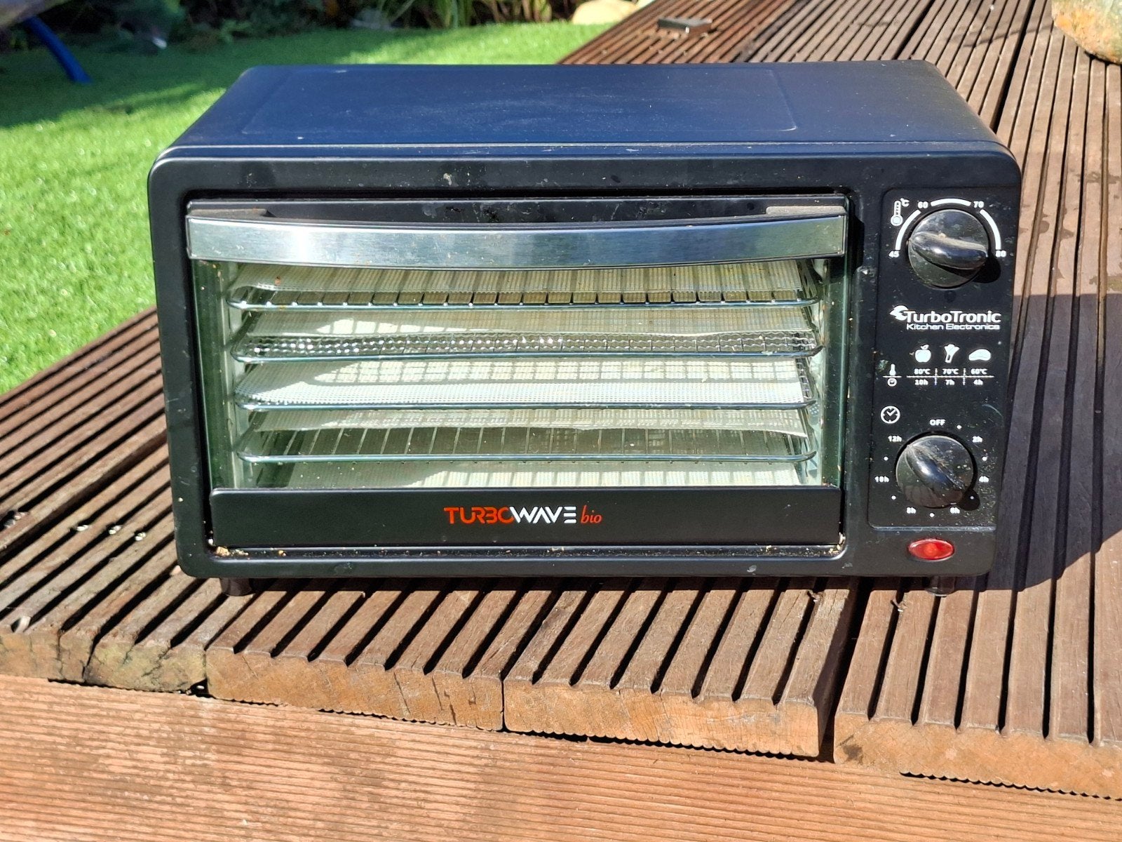 TurboTronic TurboWave Bio Voedseldroger / Droogoven, Ophalen, Minder dan 45 cm, Heteluchtoven, Vrijstaand