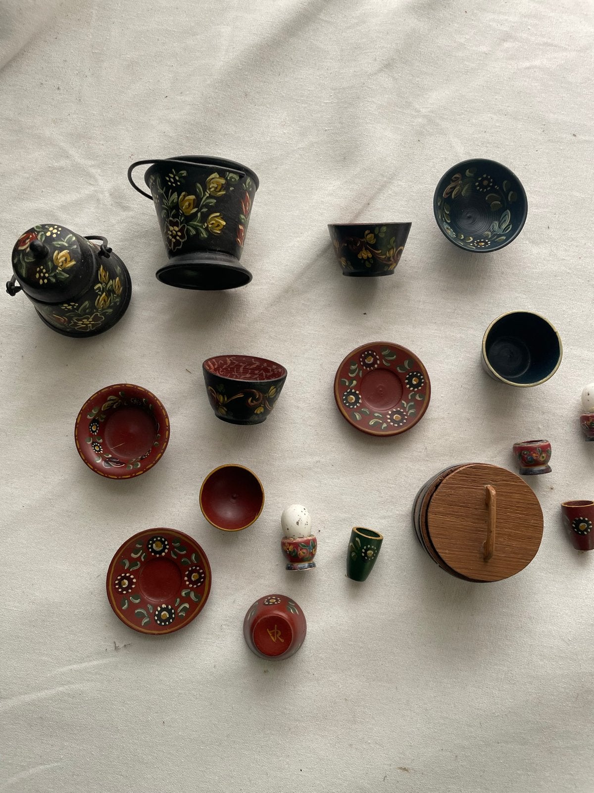 Miniatuur Hindeloopen Poppenhuis Servies en Accessoires, Verzamelen, Poppenhuizen en Toebehoren, Ophalen of Verzenden, Gebruikt