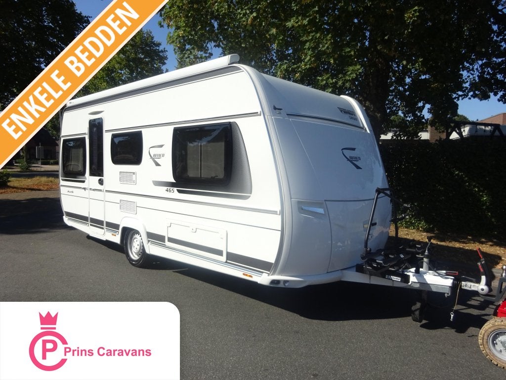 Fendt 465TG Bianco+Mover+Luifel, Caravans en Kamperen, Standaardzit, Schokbreker, Bedrijf, Overige typen