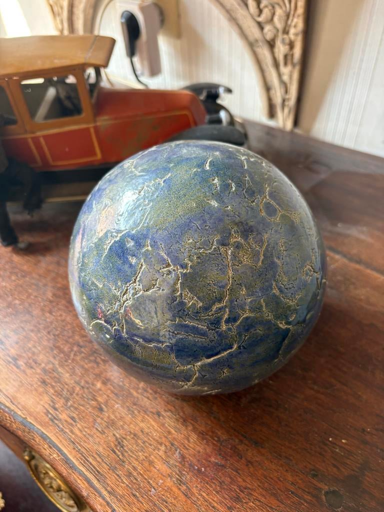 Decoratieve Keramische Bol - Greet Veldhuizen, Antiek en Kunst, Ophalen of Verzenden
