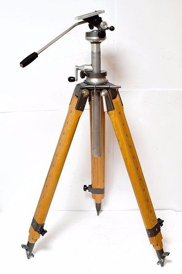 Berlebach Ultra large/heavyduty vintage Wood camera tripod, Ophalen, Driepoot