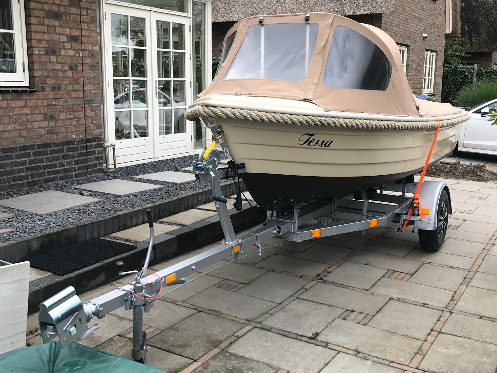Adventure 470 sloep met Honda 10pk buitenboordmotor, Overige typen, Tot 1.00 meter, Buiskap, Zo goed als nieuw