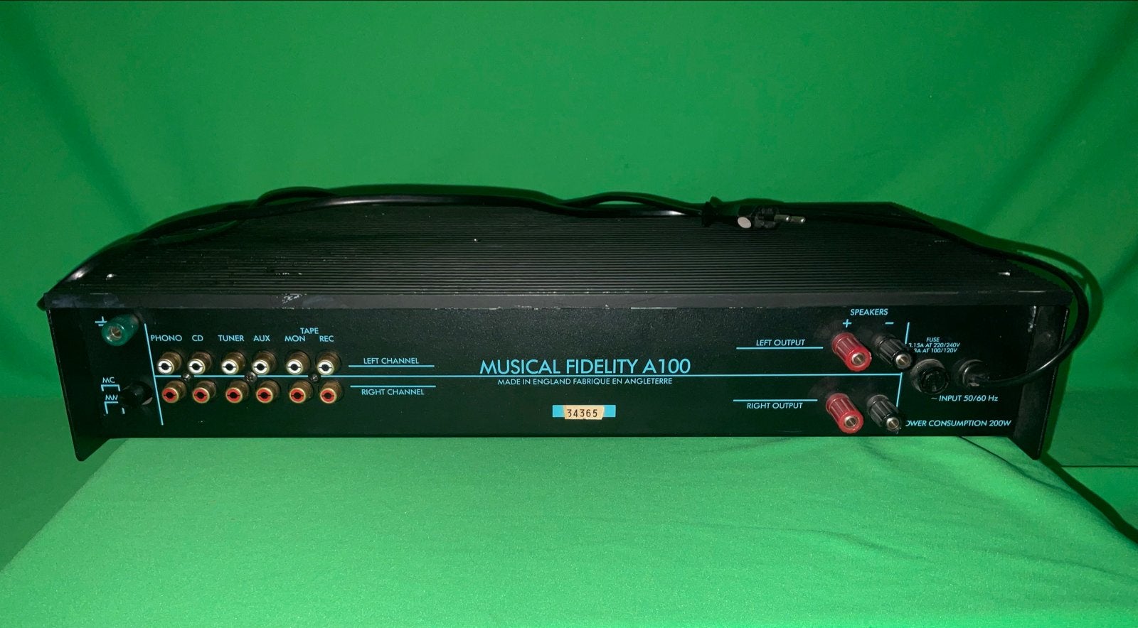 Musical Fidelity A100 Geïntegreerde Klasse A Versterker, Overige merken, Gebruikt, Ophalen of Verzenden, Minder dan 60 watt