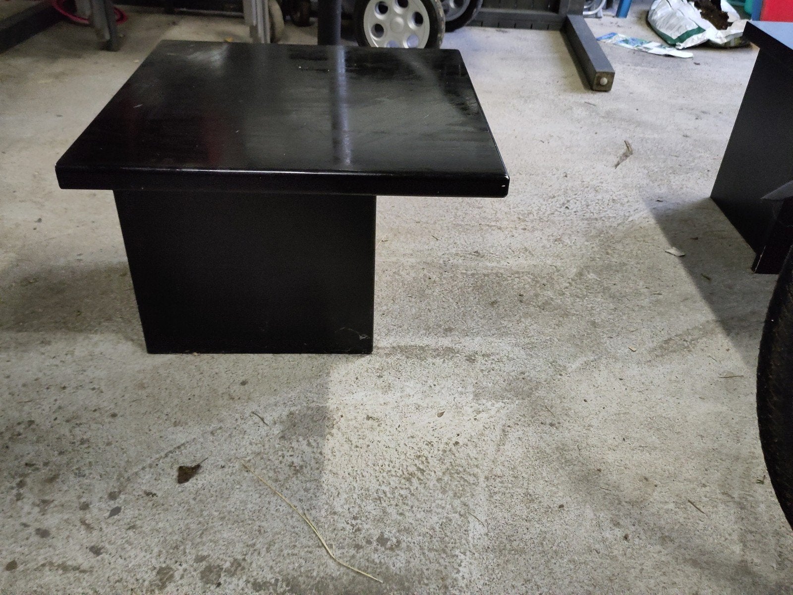 Set van 2 zwarte bijzettafels, Huis en Inrichting, Ophalen, Minder dan 45 cm, Minder dan 55 cm, Gebruikt