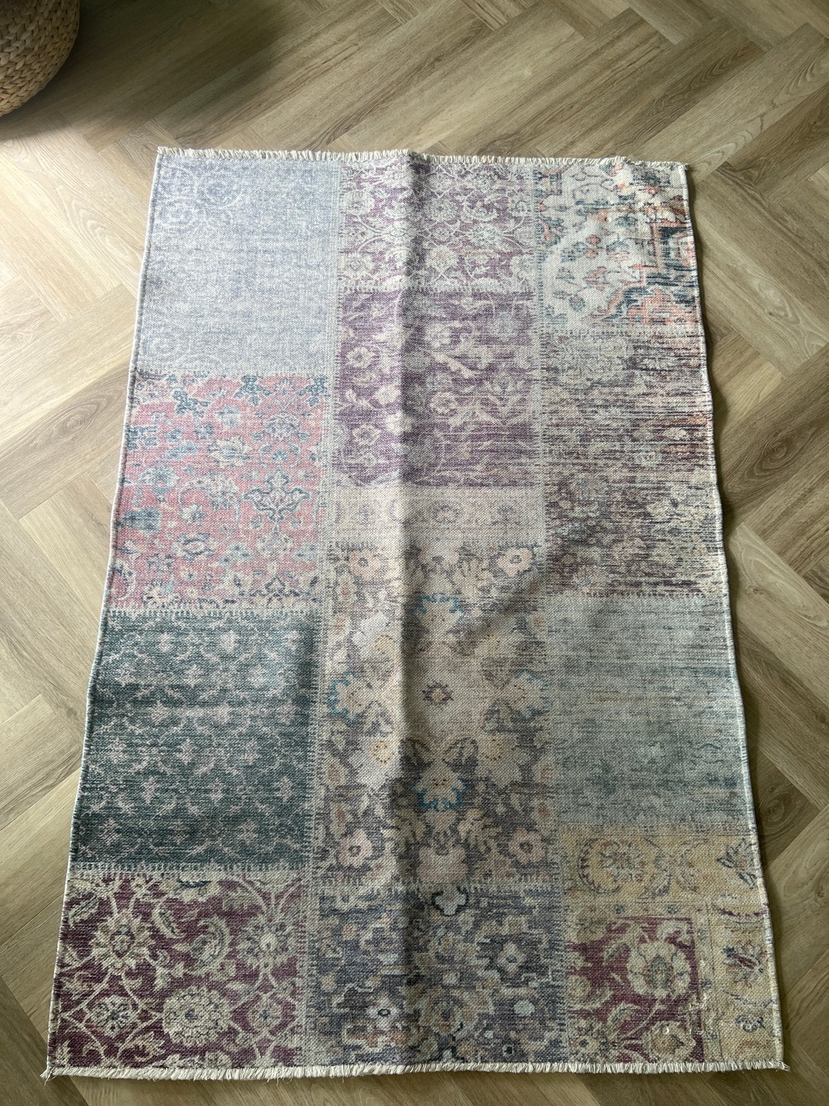 Benuta Elliot Vloerkleed - boho Patchwork Design 120x180, Huis en Inrichting, Stoffering | Tapijten en Kleden, Boho. Ibiza., Ophalen of Verzenden
