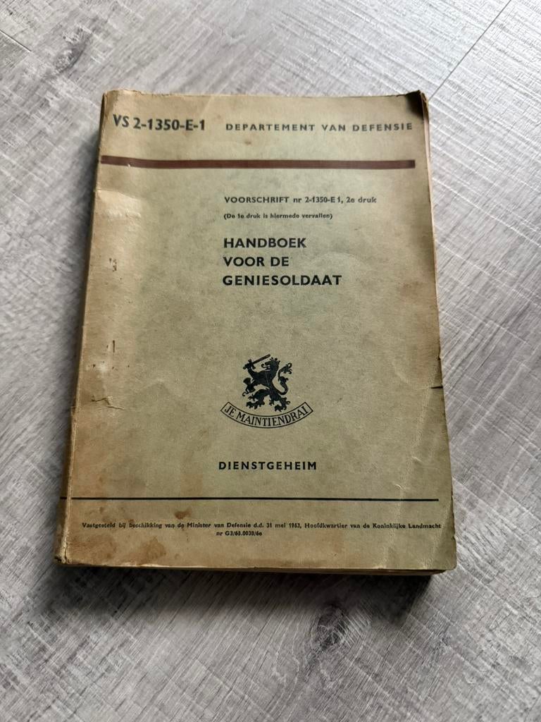 Handboek voor de geniesoldaat 1963., Ophalen of Verzenden