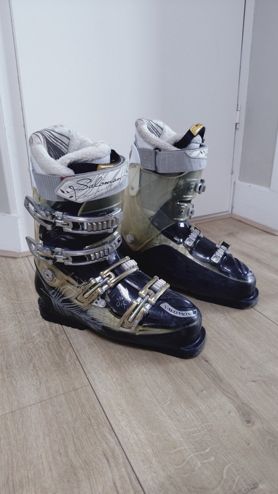 Salomon skischoen mt 26, flex 80, Sport en Fitness, Ophalen, 160 tot 180 cm, Gebruikt, Schoenen
