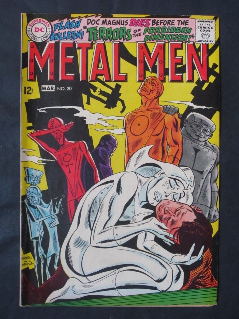 Metal Men (1963 serie) #30 DC 1968 First King Dymond, Amerika, Verzenden, Gelezen, Eén comic