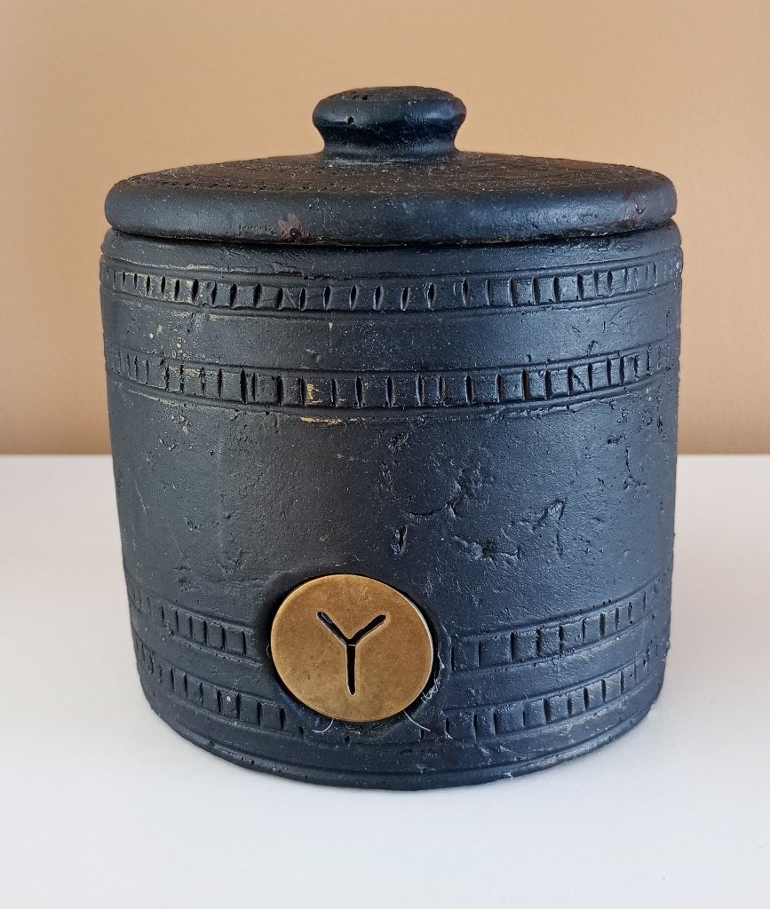 potje zwart brocante  zwaarder item, Ophalen of Verzenden