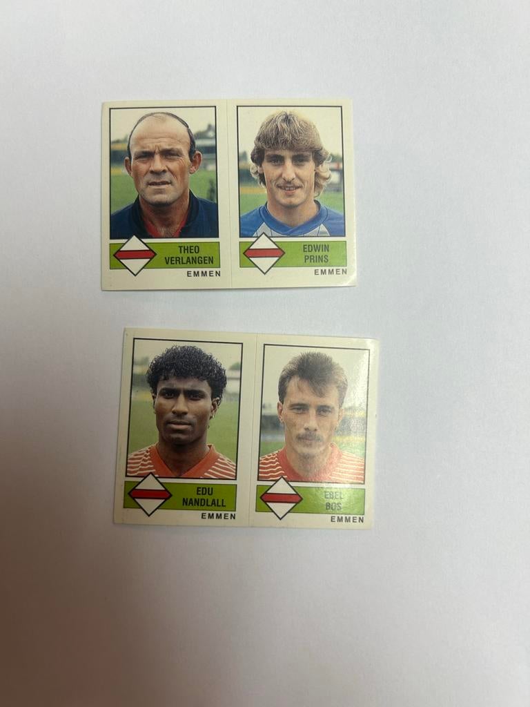 Panini Voetbal 87 Stickers - Theo Verlangen, Edwin Prins, Ed, Ophalen of Verzenden, Zo goed als nieuw, Sport