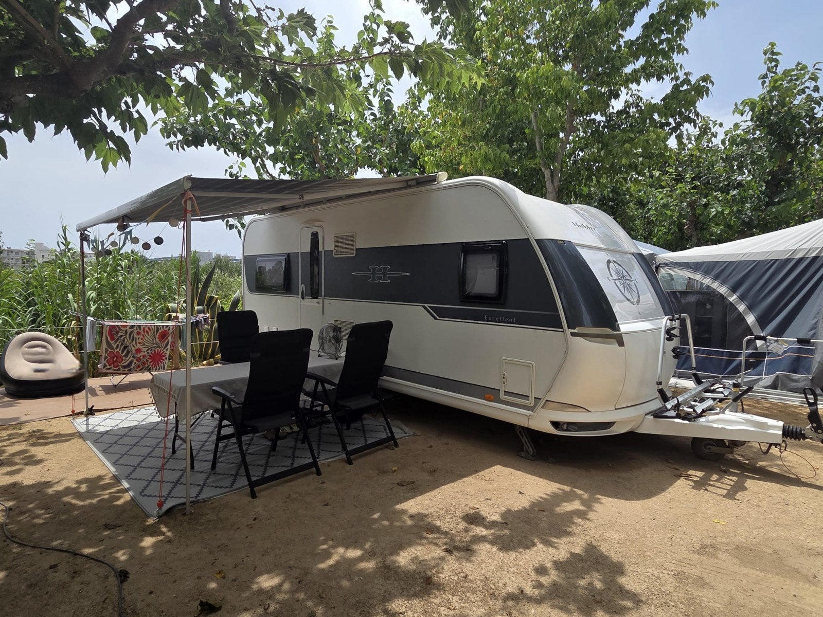 Hobby 540 UFE Airco, Mover, luifel, fietsendrager bj 2015, Rondzit, Hobby, Frans bed, Particulier
