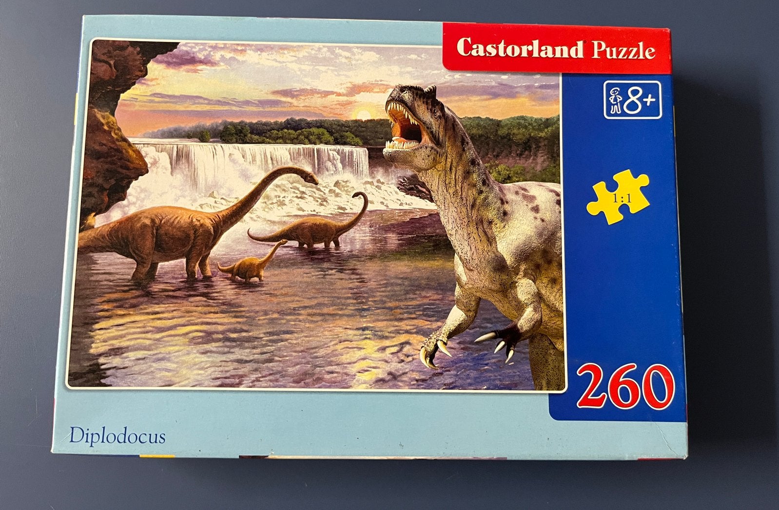 Castorland Legpuzzel Diplodocus Dinosaurus 260 stukjes, Ophalen of Verzenden, Meer dan 50 stukjes, 6 jaar of ouder