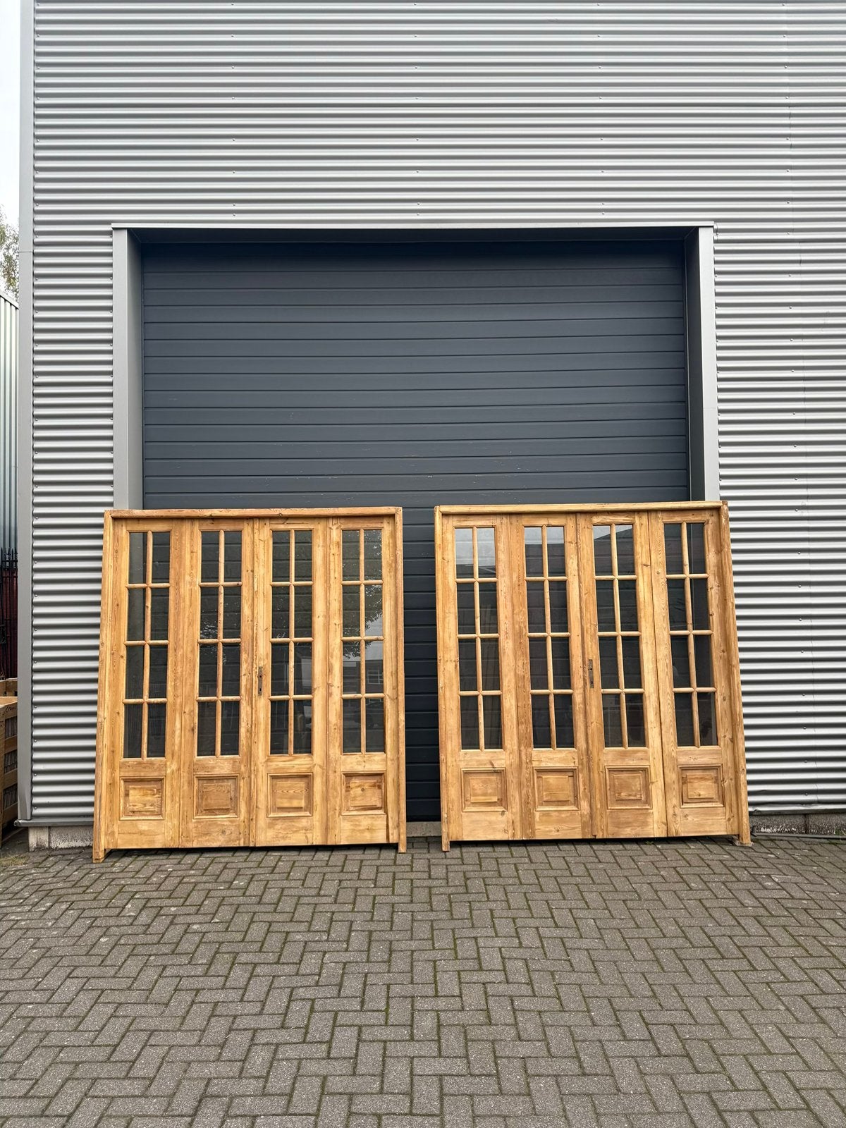 Antieke oranjerie 4-slag geloogd, Ophalen of Verzenden, Zo goed als nieuw, Hout
