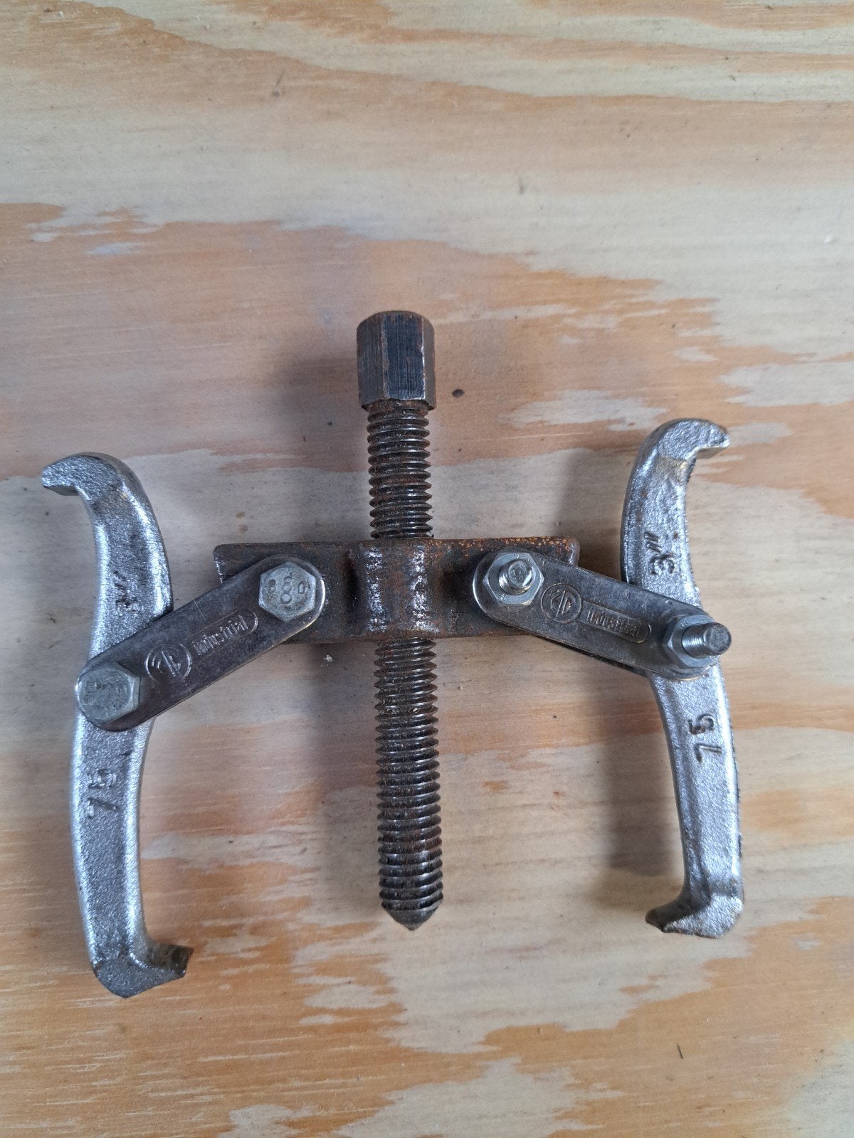 Industriële 3" 75mm 2-armige poelietrekker, Doe-het-zelf en Verbouw, Ophalen of Verzenden, Gebruikt