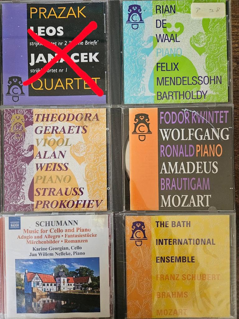 Klassieke CD's: €1,00 per cd.
20% korting op alle cd's., Ophalen of Verzenden, Zo goed als nieuw, Overige typen