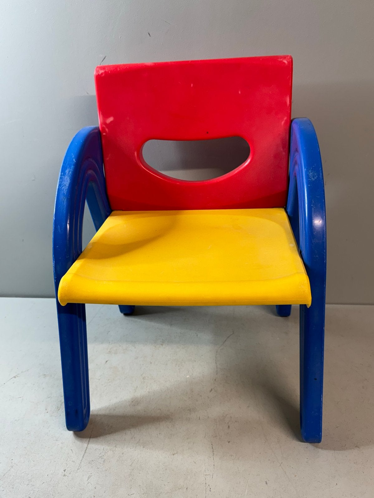 Vintage Memphis Style Kinderstoel - Primaire Kleuren, Kinderen en Baby's, Gebruikt, Overige typen, ?, ?