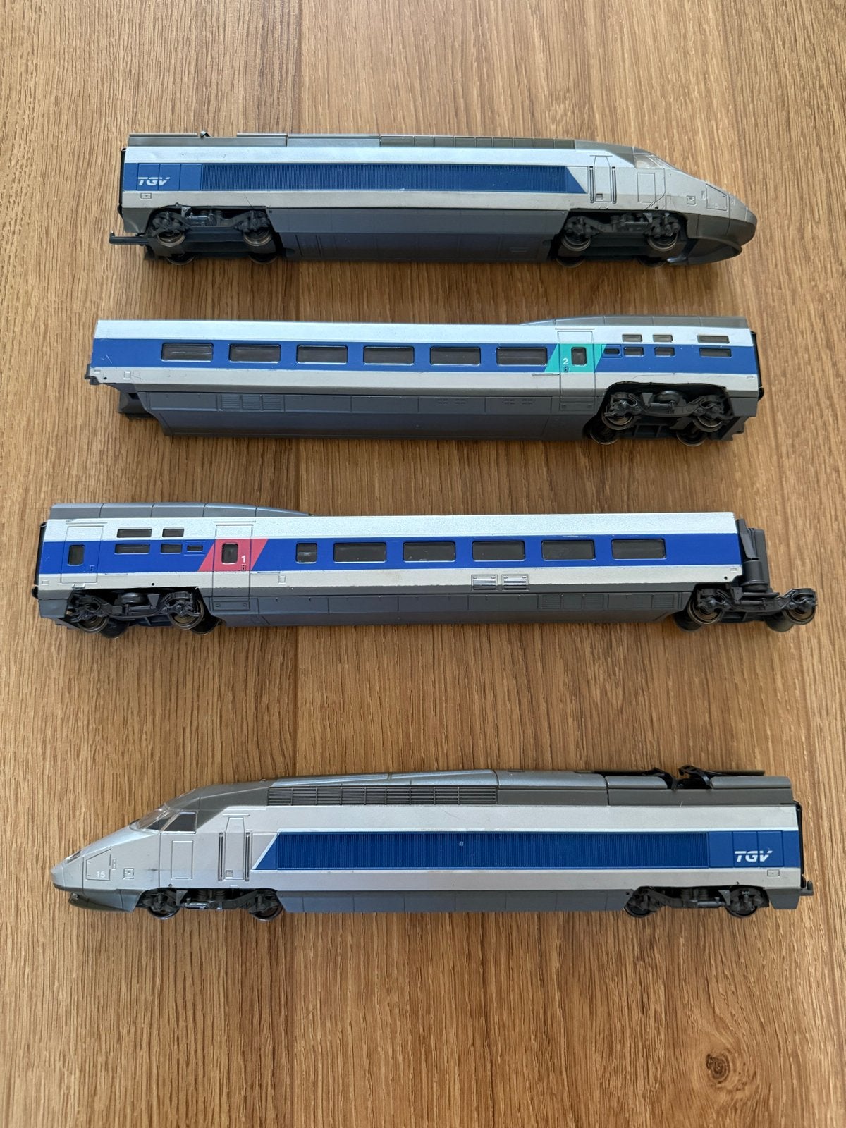 Jouef TGV Treinset - 4 Delen, Made in France, Gelijkstroom, Jouef, Ophalen of Verzenden, Analoog