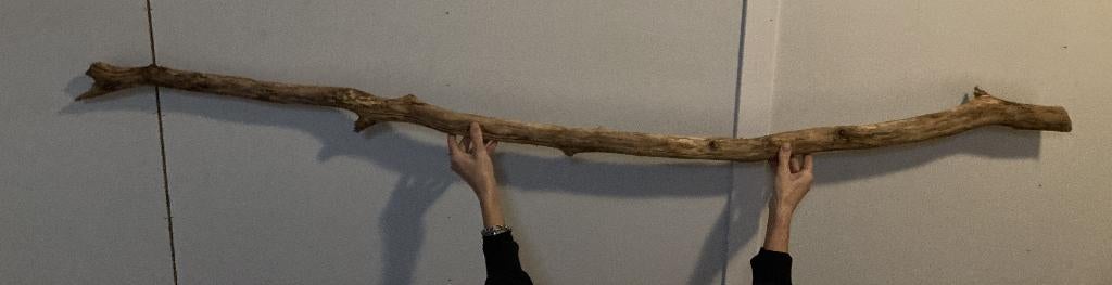 Decoratieve boomstam om bv. lamp aan te bevestigen 210 cm, Ophalen, Zo goed als nieuw, Hout, Minder dan 50 cm