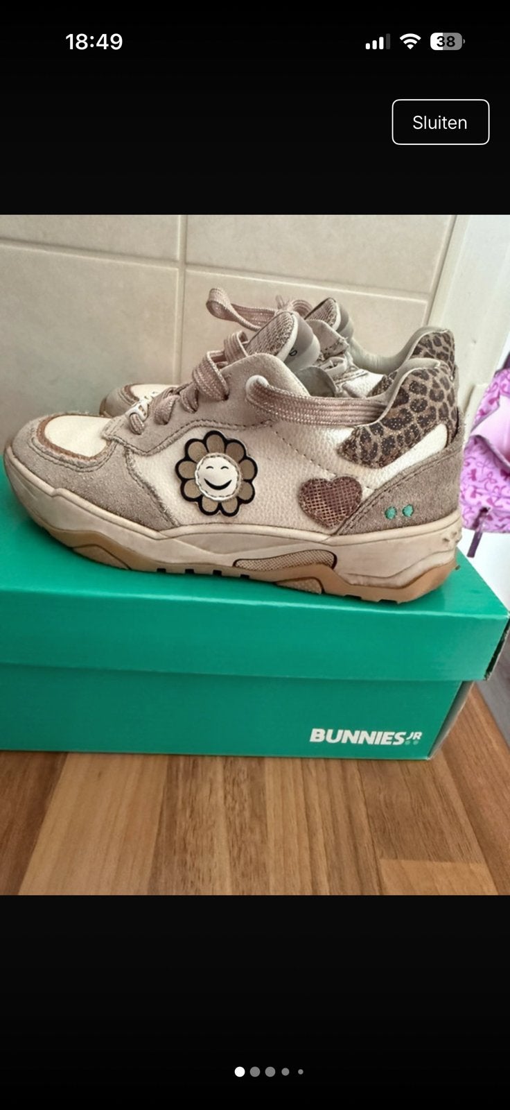 Meisjes sneakers van Bunnies, Gebruikt, Meisje, Schoenen, Ophalen of Verzenden