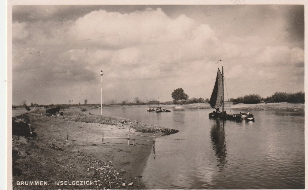 Brummen (Gld) - IJsselgezicht., Ophalen of Verzenden, 1940 tot 1960, Ongelopen, Gelderland