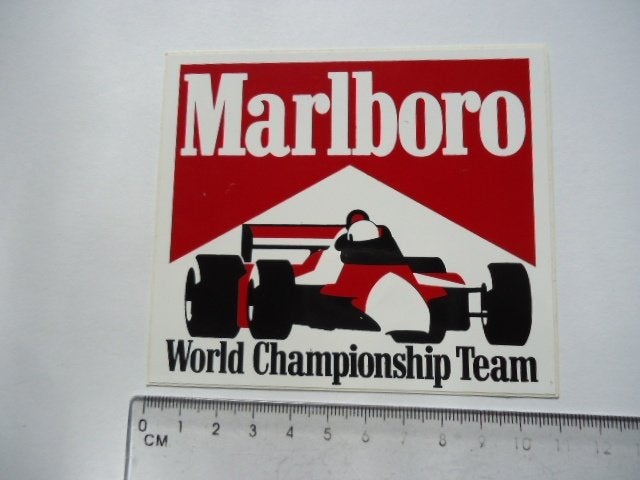 sticker oud F1 Marlboro Formule 1 Worldchampion team senna, Verzenden, Zo goed als nieuw, Bedrijf of Vereniging