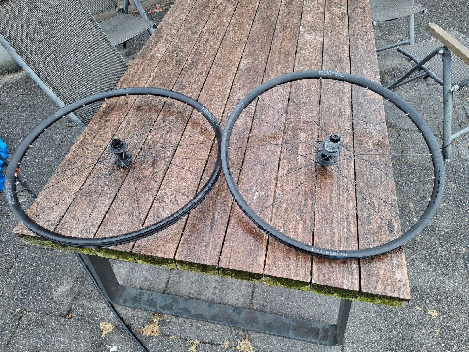 Bontrager Paradigm racefiets wielen, Gebruikt, Aluminium, BONTRAGER, Racefiets