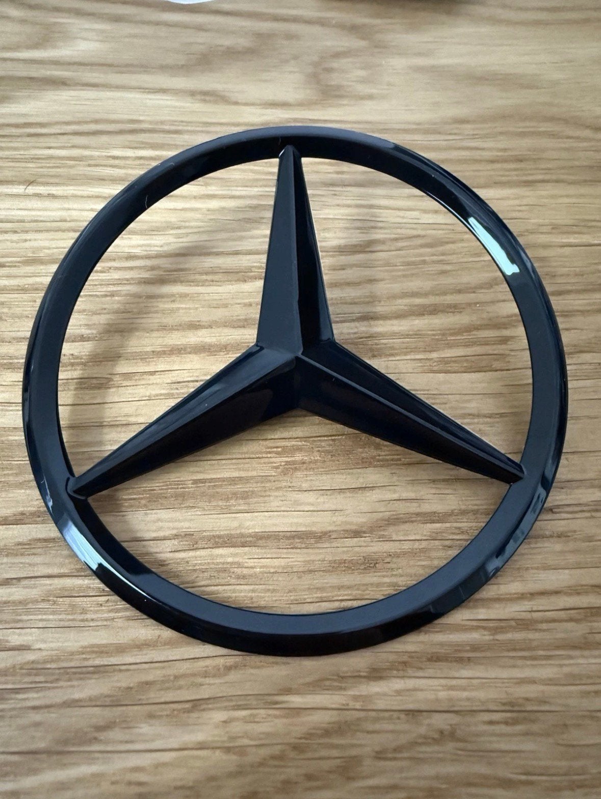 Mercedes ster zwart c klasse w205 82mm, Ophalen of Verzenden, Nieuw, Mercedes-Benz
