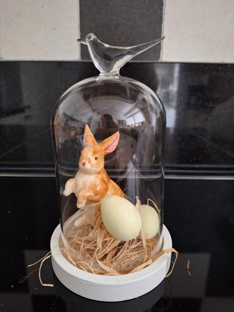 Stolp met vogeltje en Paasdecoratie, Ophalen of Verzenden