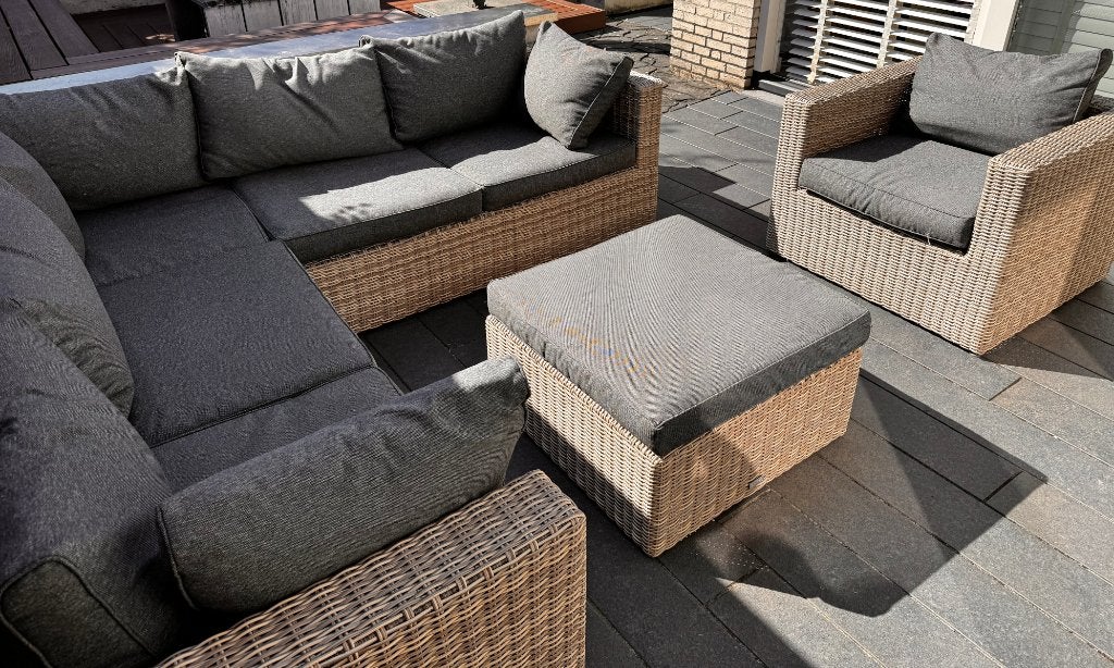 Garden Impressions - Formiga loungeset vintage willow, Ophalen, 6 zitplaatsen, Loungeset, Wicker
